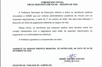 Fim do Desconto em Folha - Seguro de Vida 