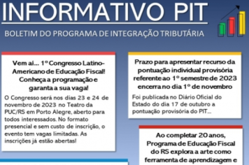 Informativo PIT nº 19 - Outubro/2023