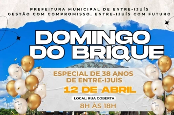 Domingo do Brique dia 12 de abril