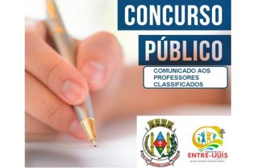 Comunicado aos Professores do Concurso 01/2023