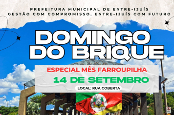 Domingo do Brique será alusivo ao Mês Farroupilha 