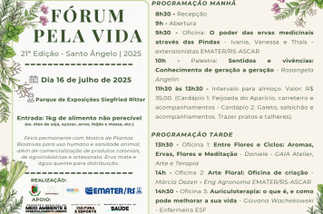 Fórum pela via ocorre nesta quarta-feira