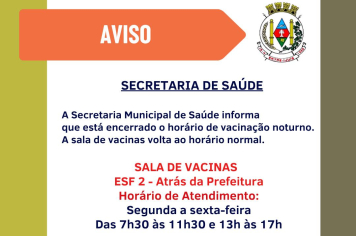 Sala de Vacinas volta ao atendimento normal