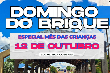 Domingo do Brique será alusivo ao Dia das Crianças