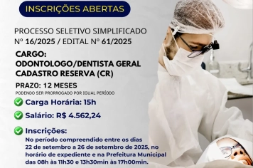 Processo Seletivo Odontólogo
