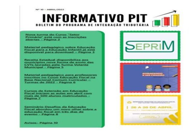 INFORMATIVO PIT - Nº 10 - ABRIL/2022