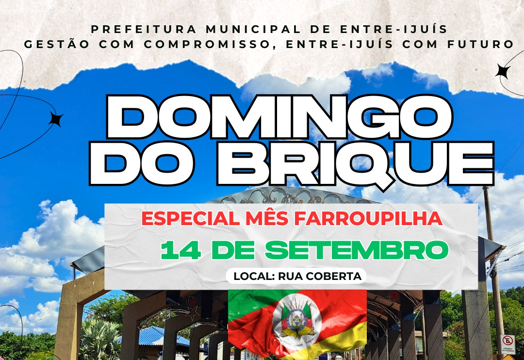 Domingo do Brique será alusivo ao Mês Farroupilha 