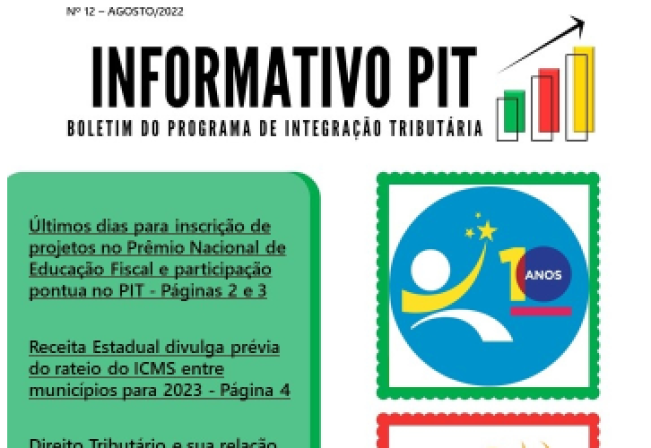 Informativo PIT nº 12 - Agosto/2022