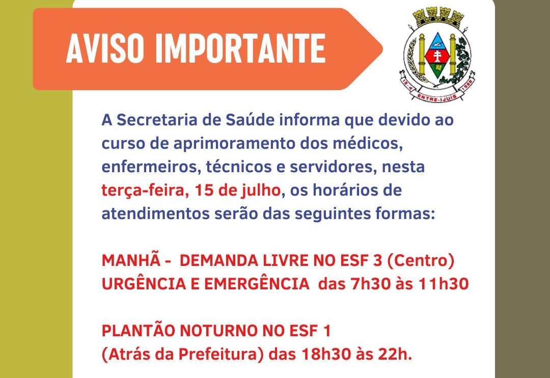 Aviso Importante